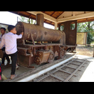 Die auf der ehemaligen Bahnstrecke Don Det–Don Khon bis 1941 eingesetzte Lokomotive